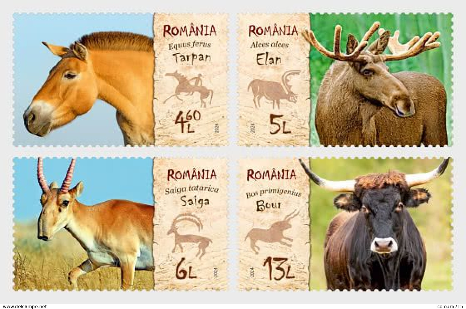 Romania 2023 Extinct Species From The Fauna Of Romania Stamps 4v MNH - Ungebraucht