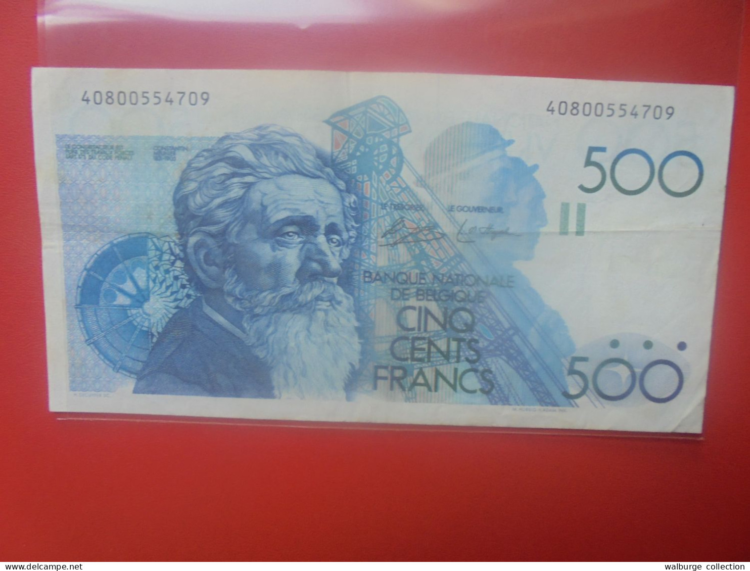 BELGIQUE 500 Francs 1980-81 SANS SIGNATURE AU VERSO Circuler COTES:25-50-125 EURO (B.18) - 500 Frank