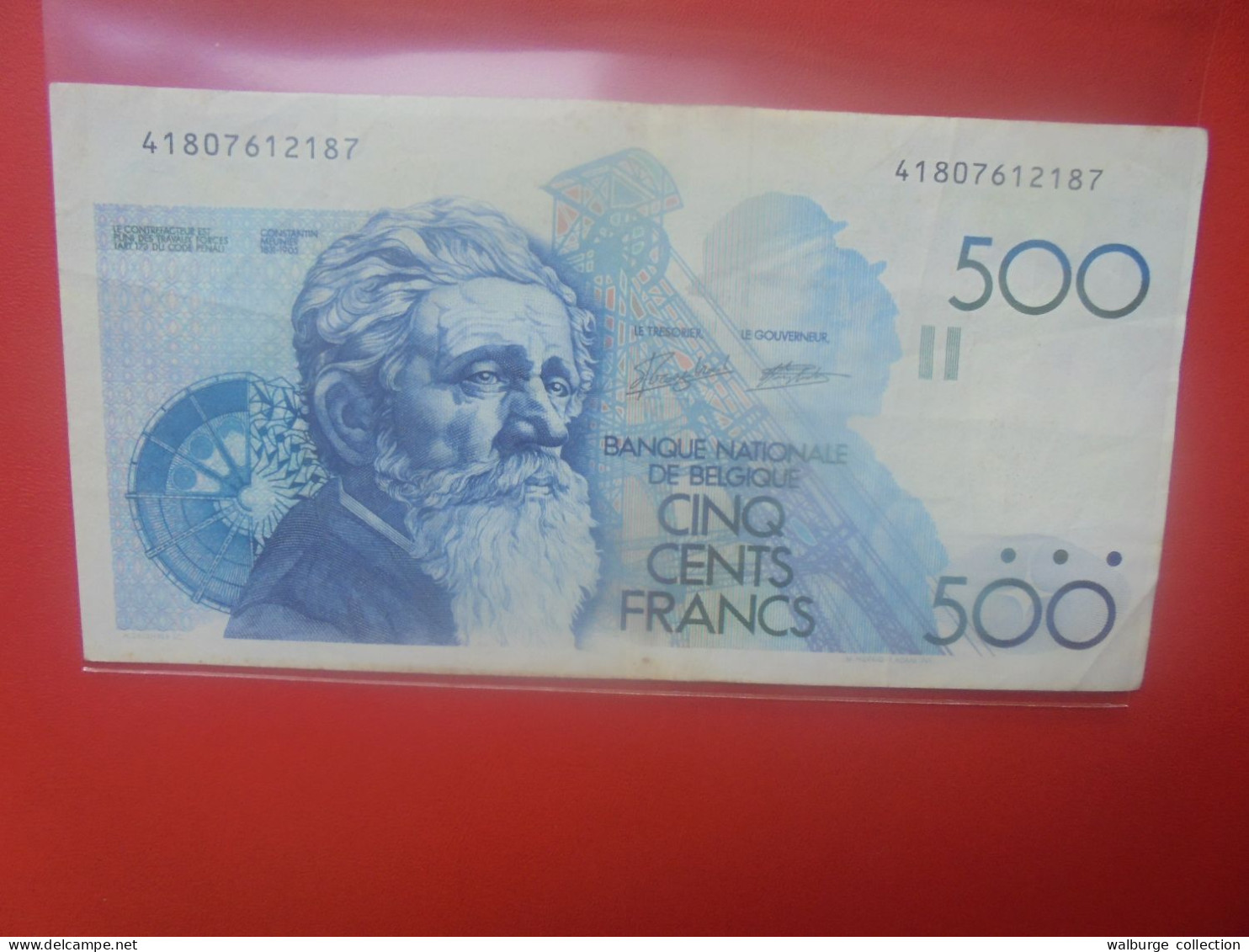 BELGIQUE 500 Francs 1982-1998 Circuler (B.18) - 500 Frank