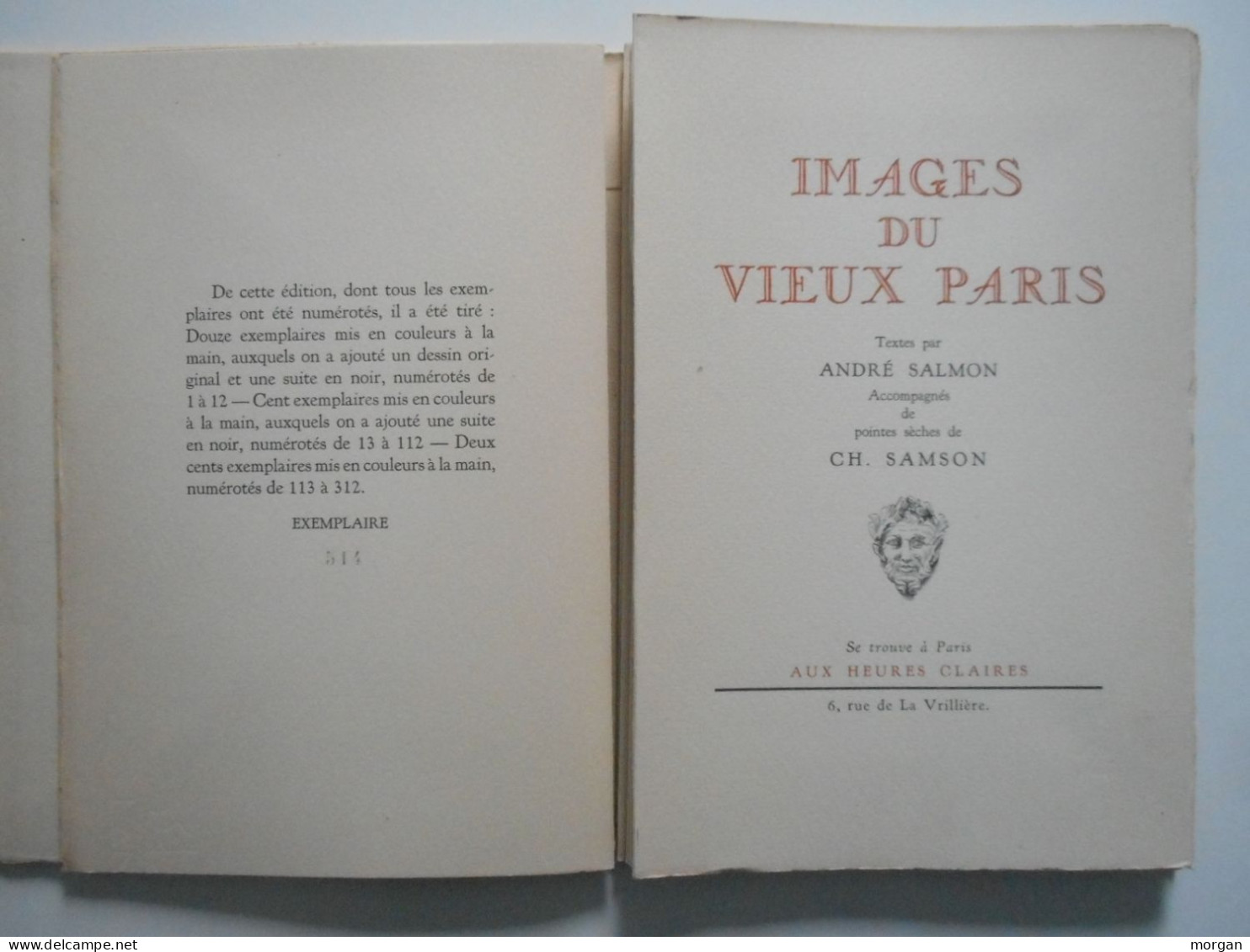 IMAGES DU VIEUX PARIS, 1951, André SALMON, POINTES SECHES DE CH. SAMSON, AUX HEURES CLAIRES - Parigi