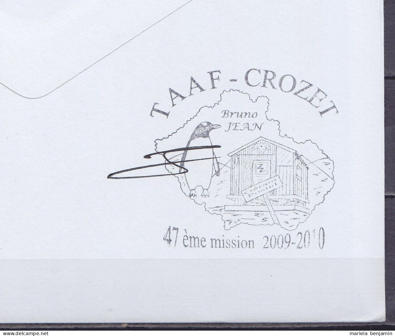 TAAF - Crozet - Cachets MIDWINTER 47e Mission - Oblit. Alfred Faure 21-6-2010 - Cartas & Documentos