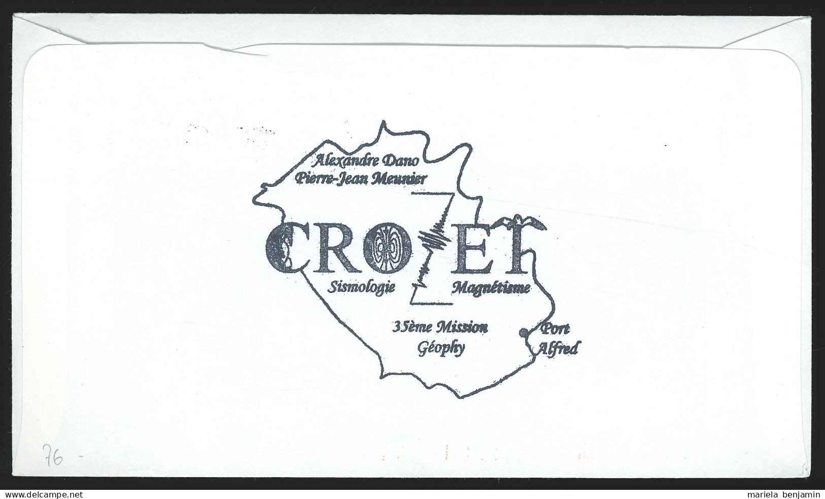 TAAF - Crozet - Poisson Raie D'Eaton + Géophysique & Sismologie Oblit 1e Jour Alfred Faure 01/01/1999 - Brieven En Documenten