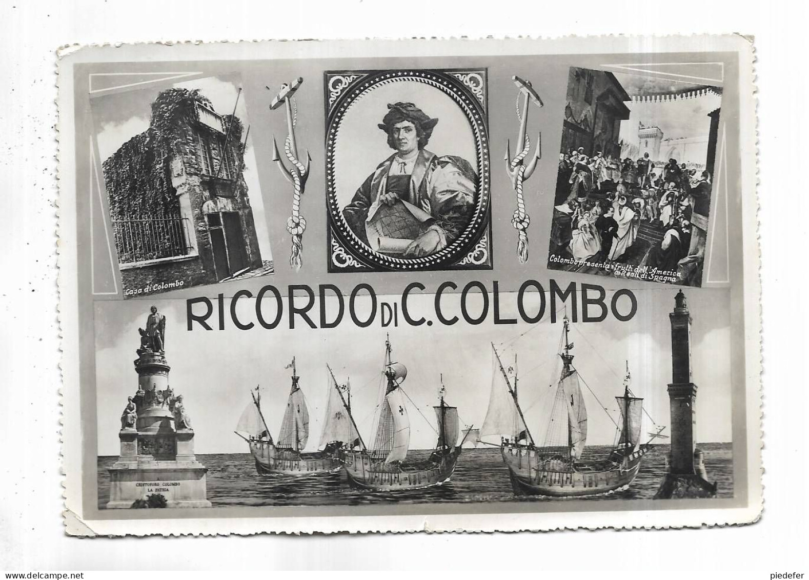 ITALIE - RICORDO Di C. COLOMBO - Genova