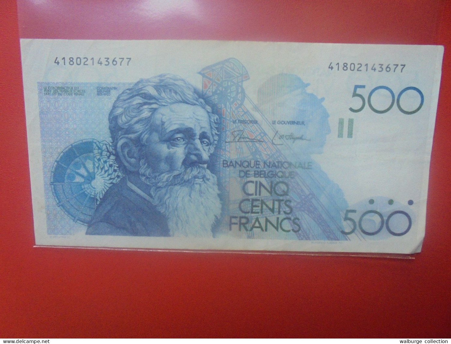 BELGIQUE 500 Francs 1982-1998 Circuler (B.18) - 500 Francos