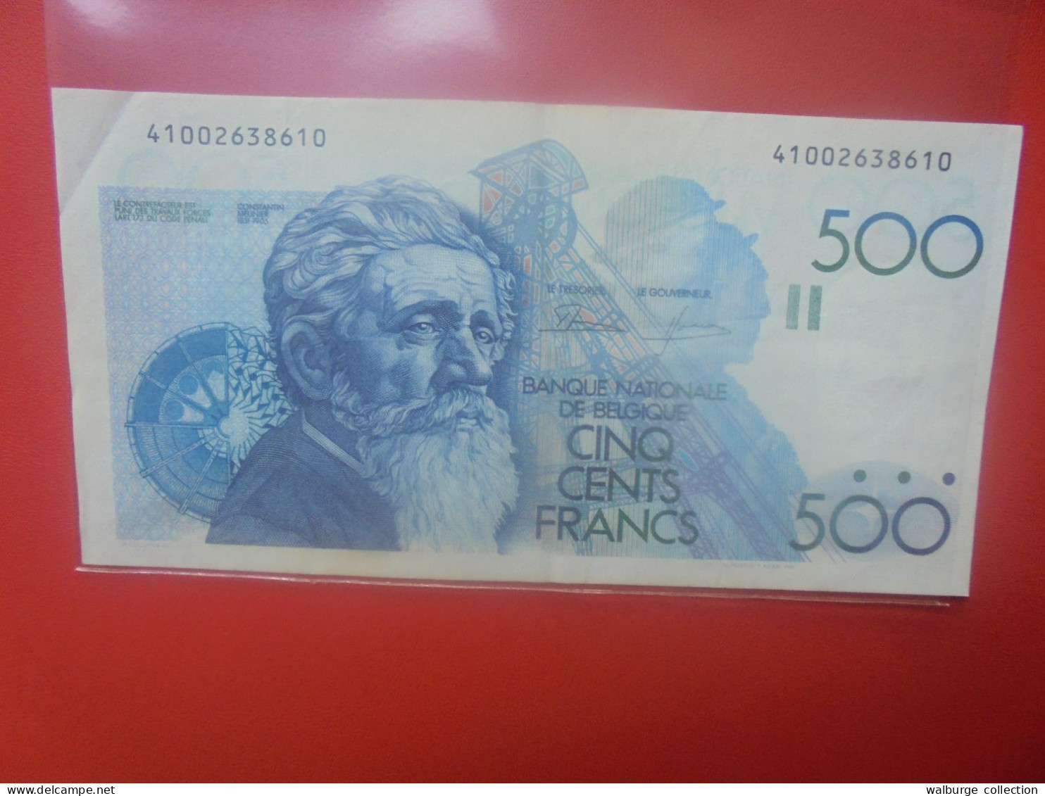 BELGIQUE 500 Francs 1982-1998 Circuler (B.18) - 500 Frank