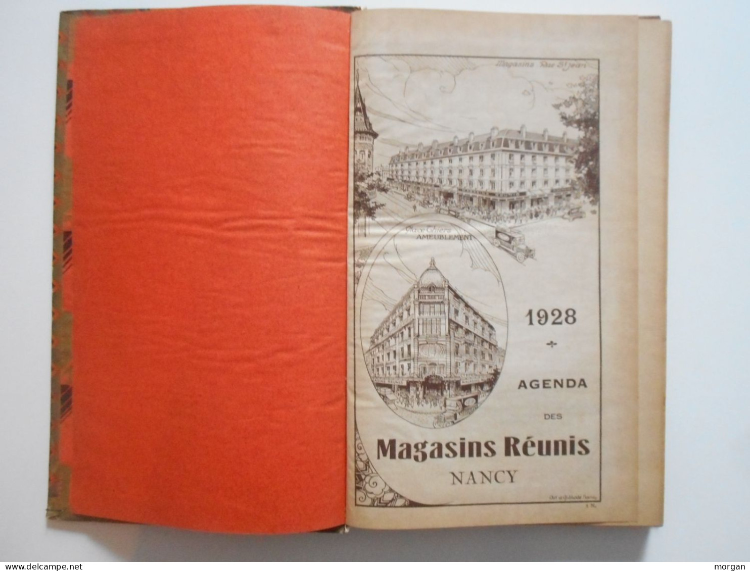 MAGASINS REUNIS, NANCY, 1928, ANCIEN AGENDA DES MAGASINS REUNIS, ART DECO, TOP ETAT VIERGE - Unclassified