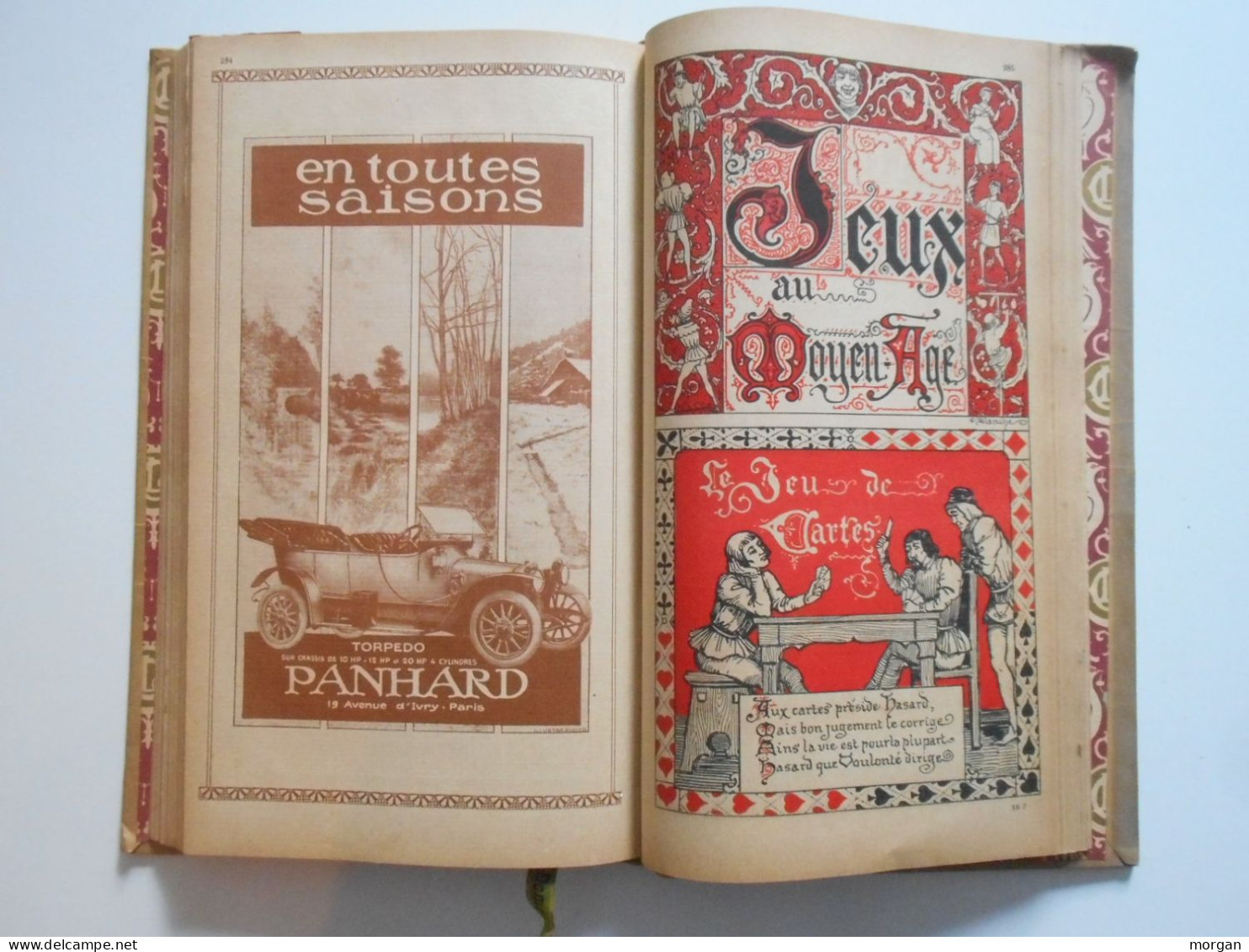 SUPERBE AGENDA DES GALERIES LAFAYETTE 1913, THEME MOYEN AGE, TRES ILLUSTRE, TOP ETAT VIERGE