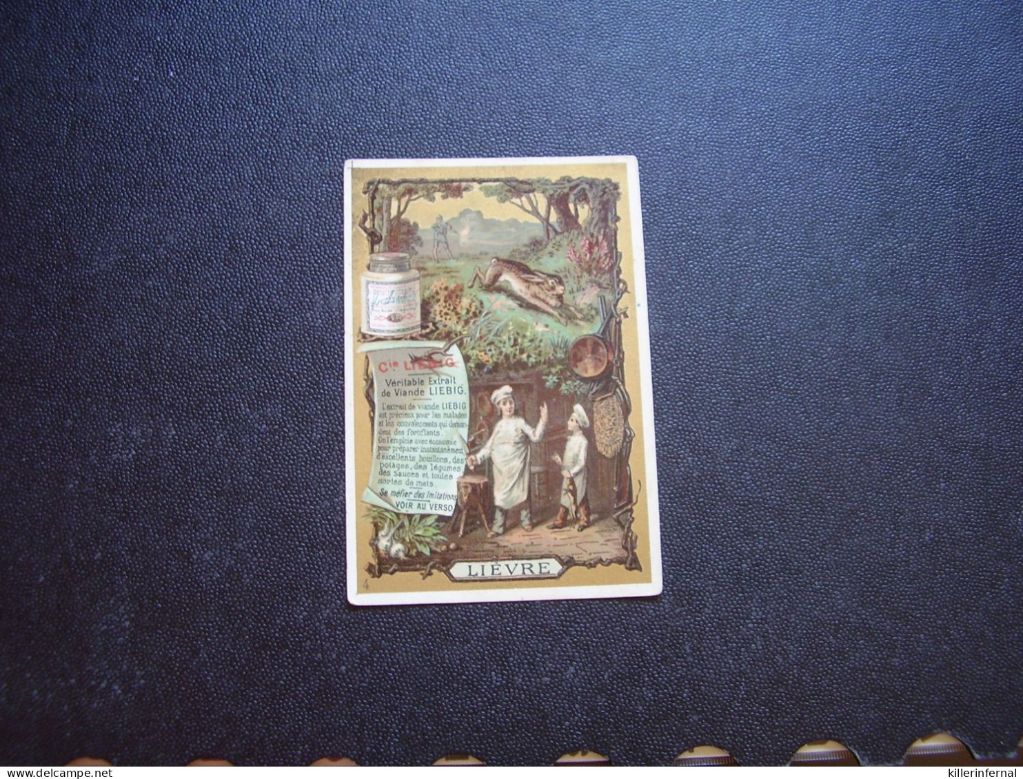 Original Old Card Chromo Liebig S 193 Lièvre - Liebig