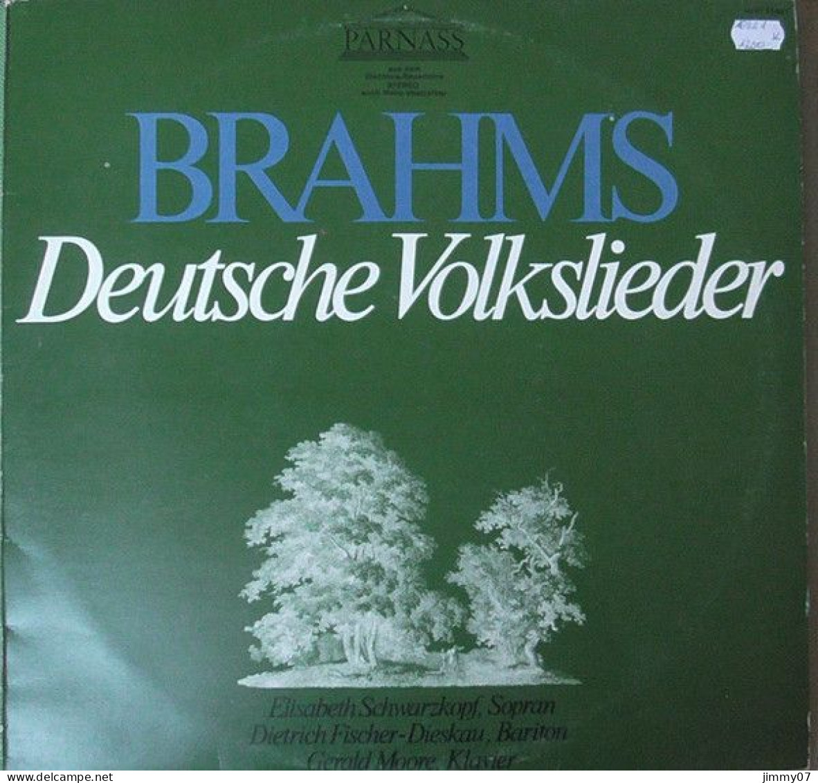 Brahms - Elisabeth Schwarzkopf, Dietrich Fischer-Dieskau, Gerald Moore - Deutsche Volkslieder (LP) - Klassiekers
