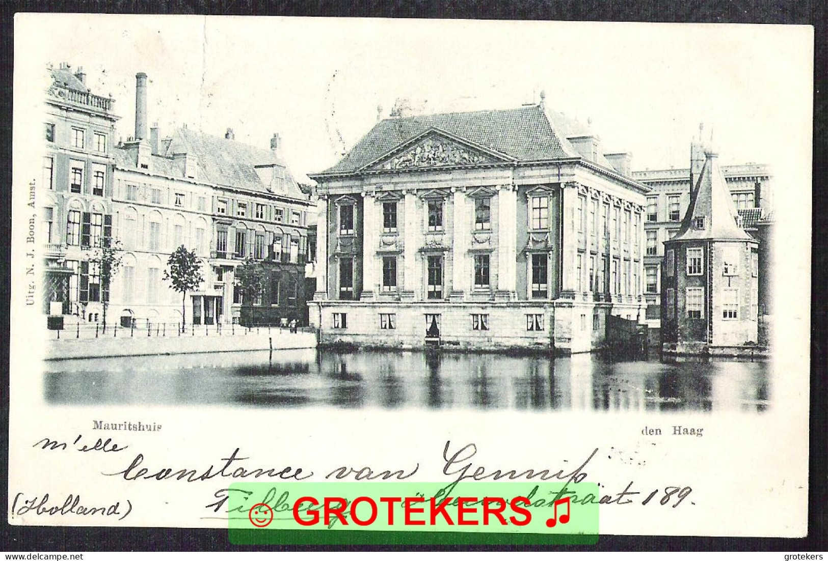 DEN HAAG Mauritshuis 1900  BOON-kaart - Den Haag ('s-Gravenhage)