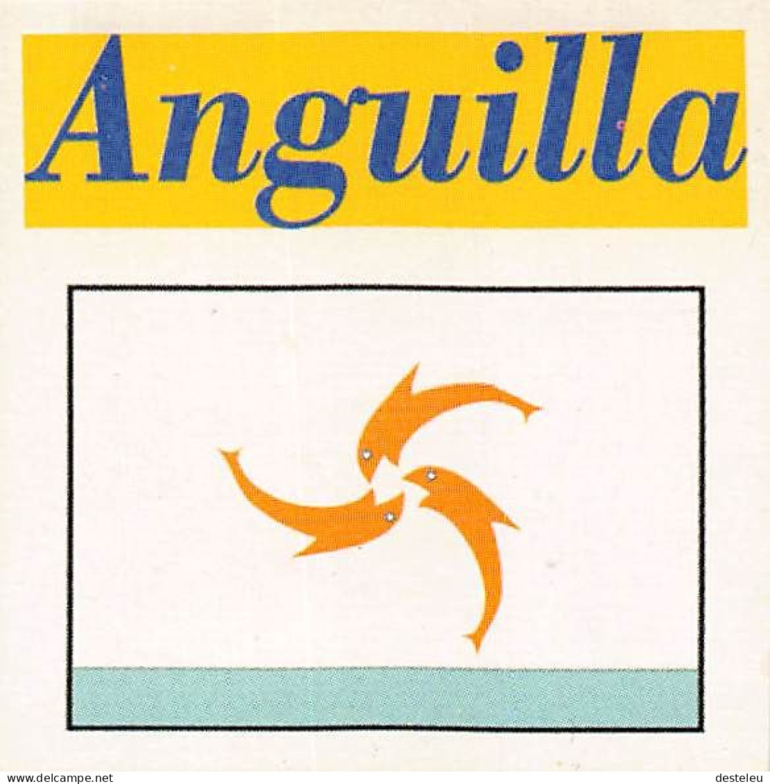 Flag Chromo - Anguilla - 5 X 5 Cm - Autres & Non Classés