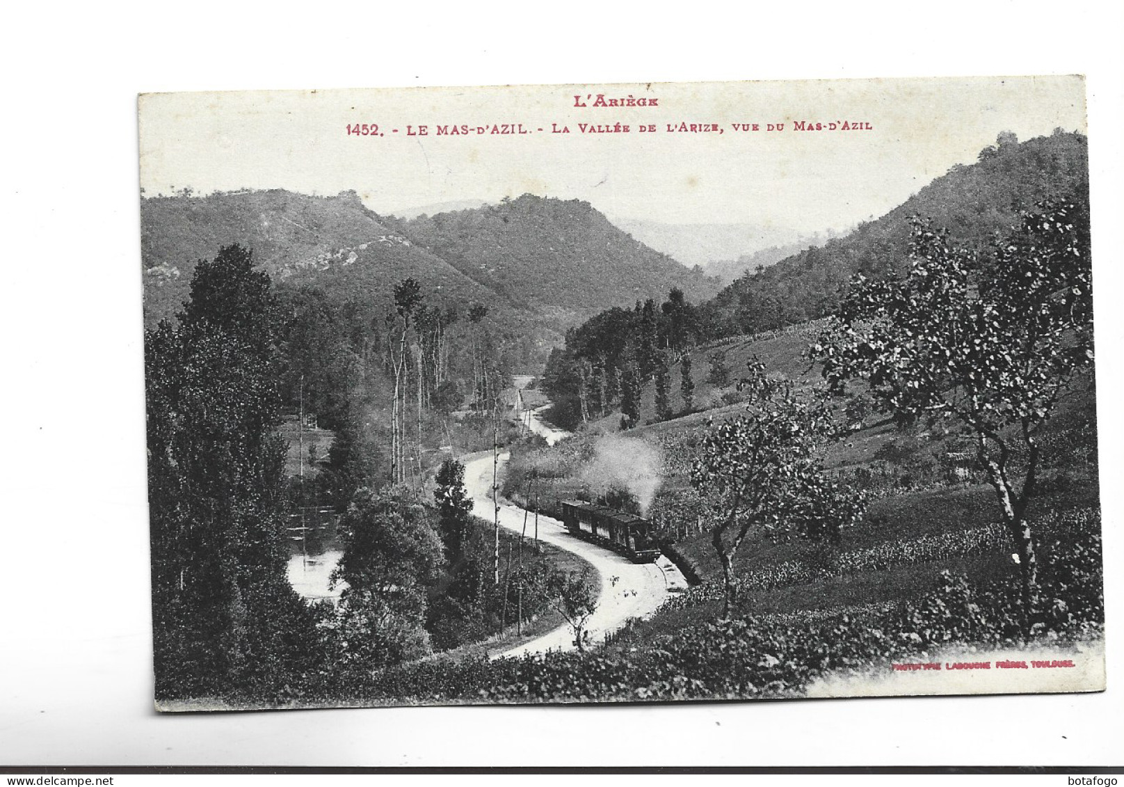 CPA DPT 09 LE MAS D AZIL , VALLEE D L ARIZE En 1910? (voir Train) - Autres & Non Classés