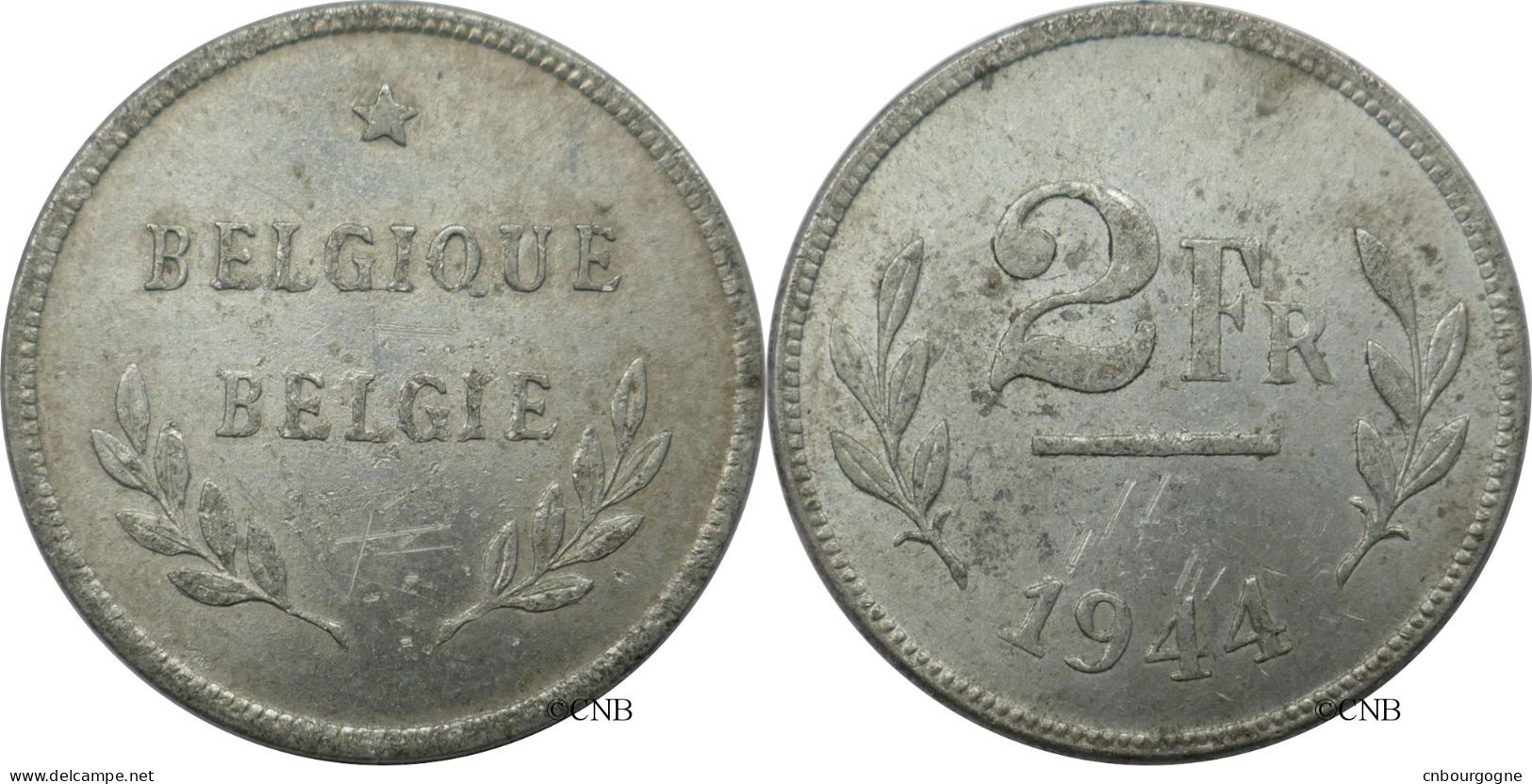 Belgique - Libération - 2 Francs 1944 - TTB+/AU50 ! - Mon6495 - 2 Francs (1944 Liberation)
