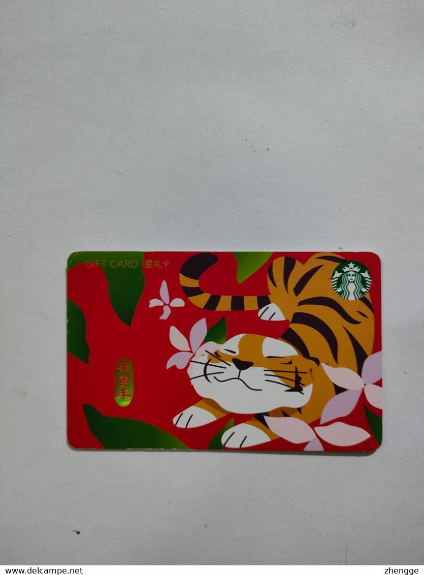 China Gift Cards, Starbucks, 2021,(1pcs) - Tarjetas De Regalo