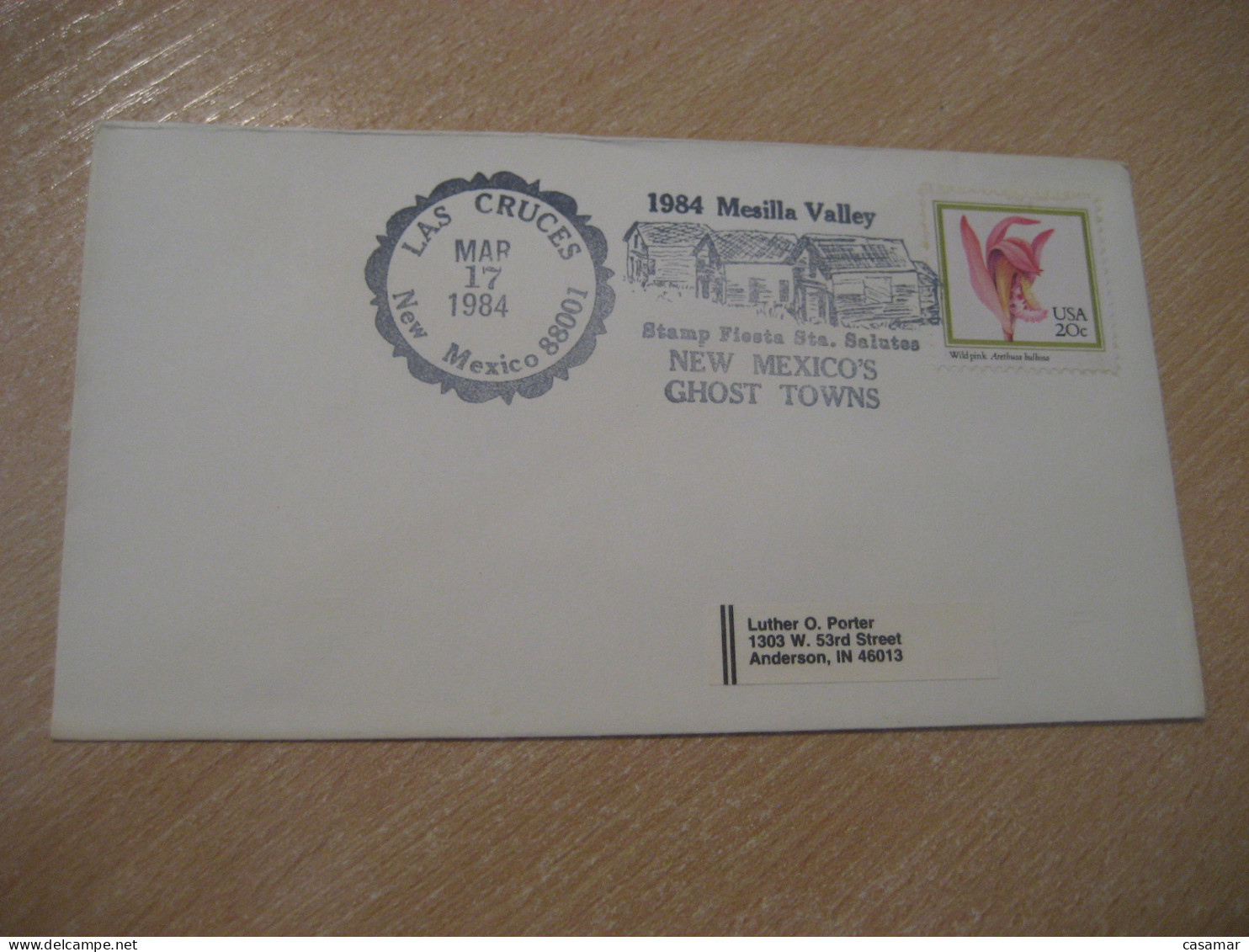LAS CRUCES 1984 Mesilla Valley New Mexico Ghost Towns American Indians Indian Cancel Cover USA Indigenous Native History - Indianer