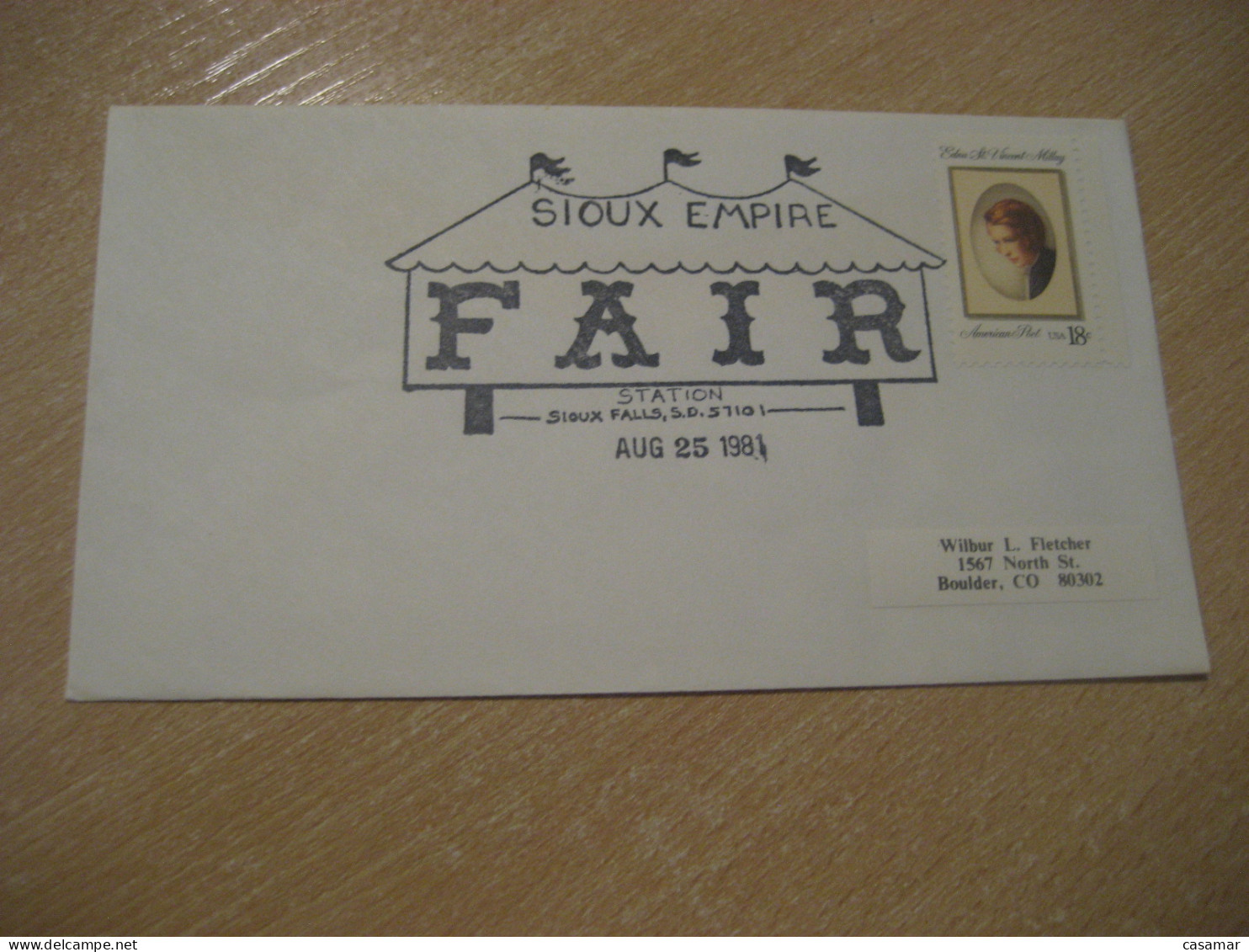 SIOUX FALLS 1981 Sioux Empire Fair American Indians Indian Cancel Cover USA Indigenous Native History - Indiani D'America