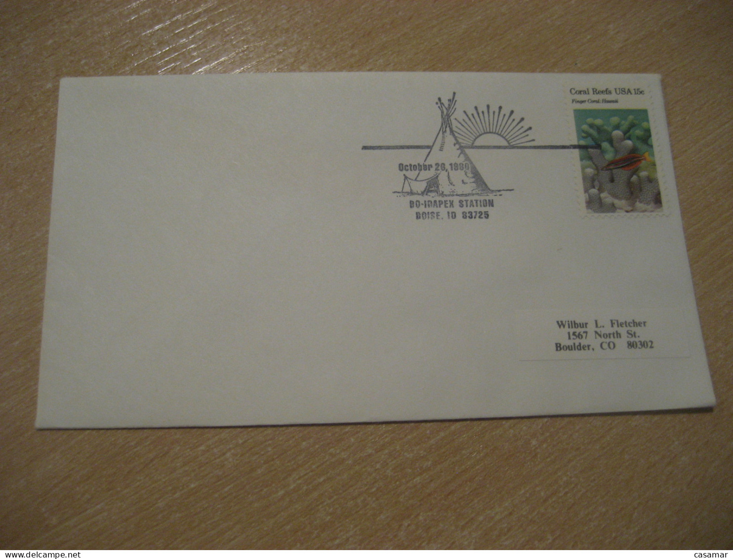 BOISE 1980 Bo-Idapex Station American Indians Indian Cancel Cover USA Indigenous Native History - American Indians