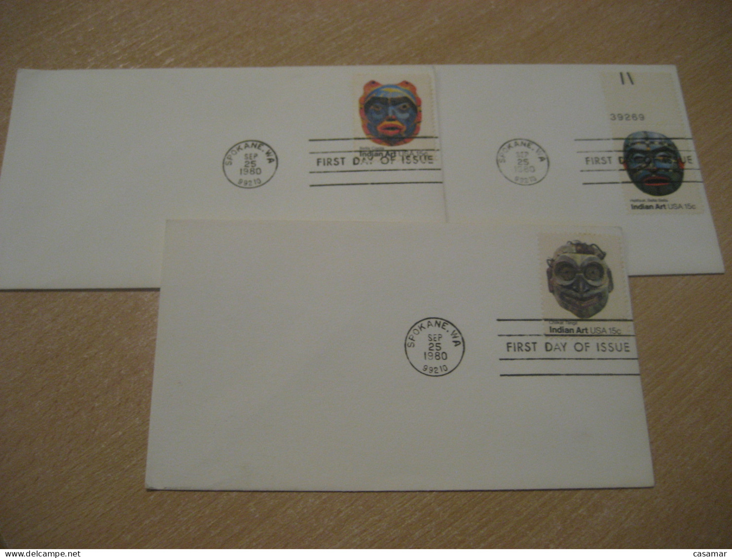 SPOKANE 1980 Bella Coola Heiltsuk Chilkat Tingit American Indians Indian FDC 3 Cover USA Indigenous Native History - Indiens D'Amérique