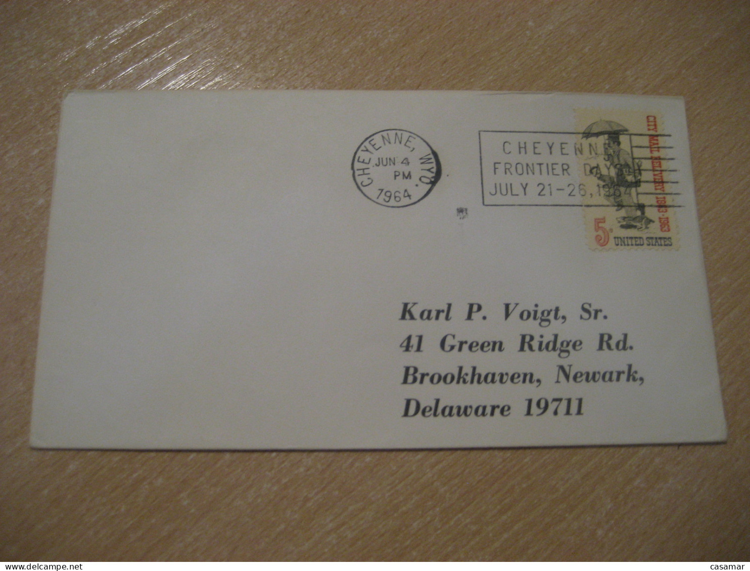 CHEYENNE 1964 Cheyenne Frontier Days American Indians Indian Cancel Cover USA Indigenous Native History - American Indians