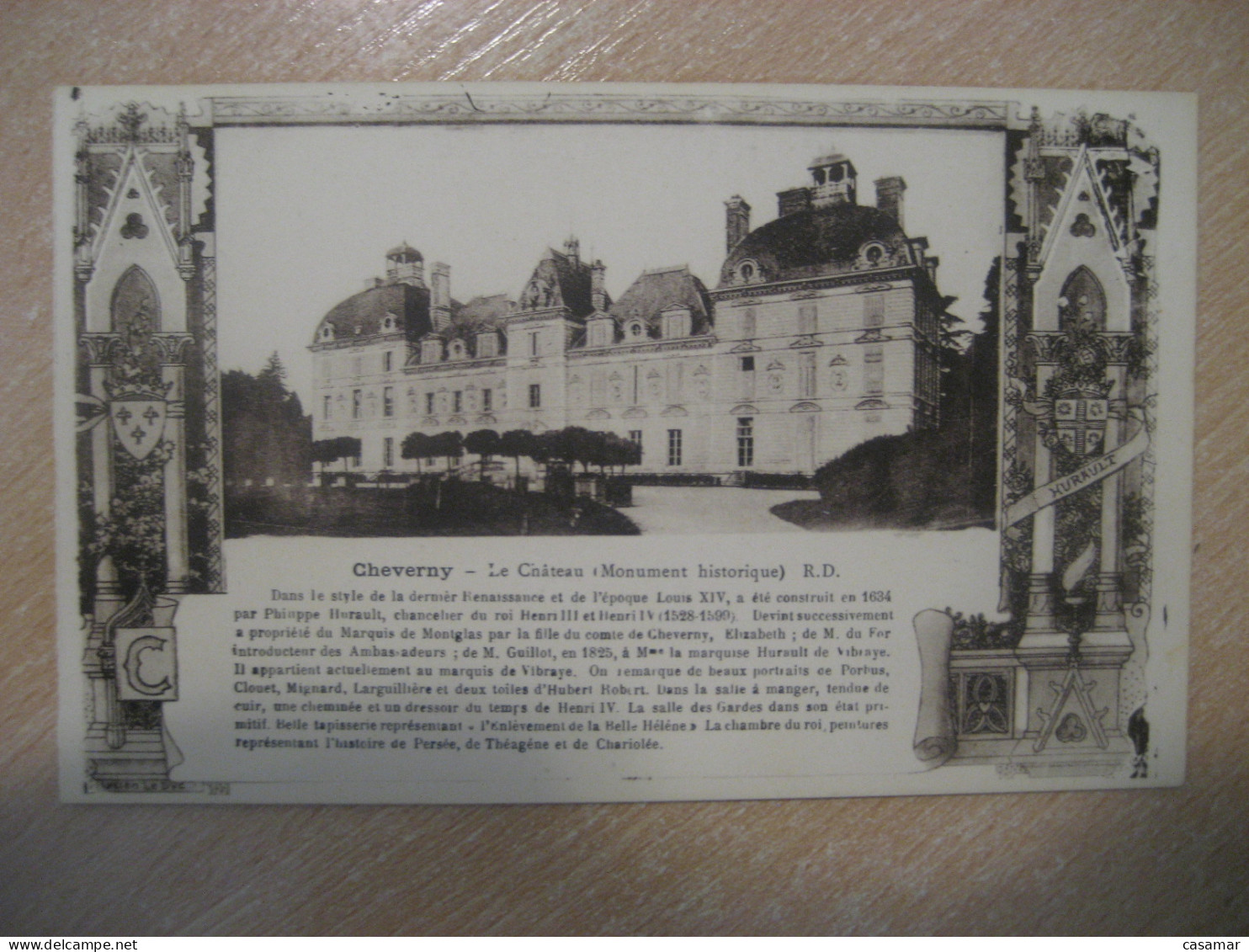 CHEVERNY Chateau Castle Postcard FRANCE - Kastelen