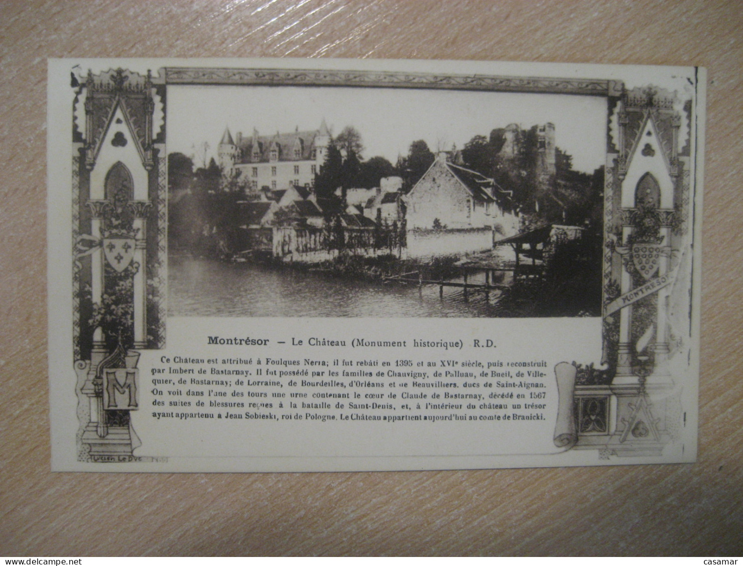 MONTRESOR Chateau Castle Postcard FRANCE - Schlösser