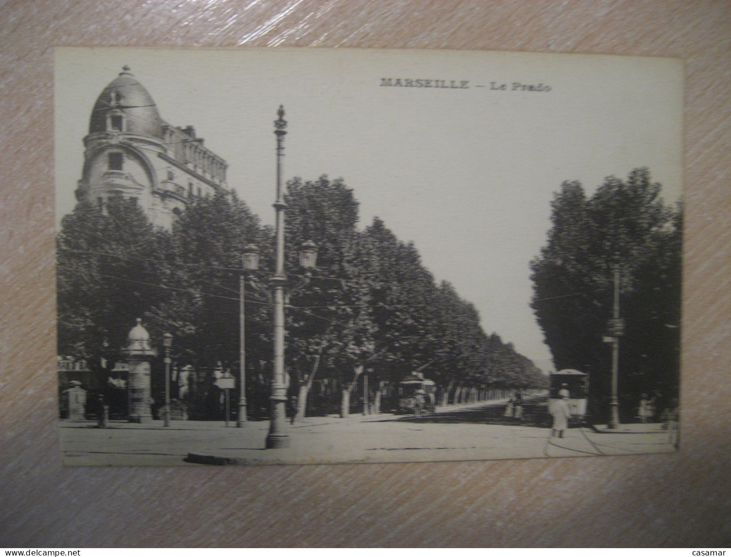 MARSEILLE Le Prado Tram Tramway Bouches-du-Rhone Postcard FRANCE - Castellane, Prado, Menpenti, Rouet