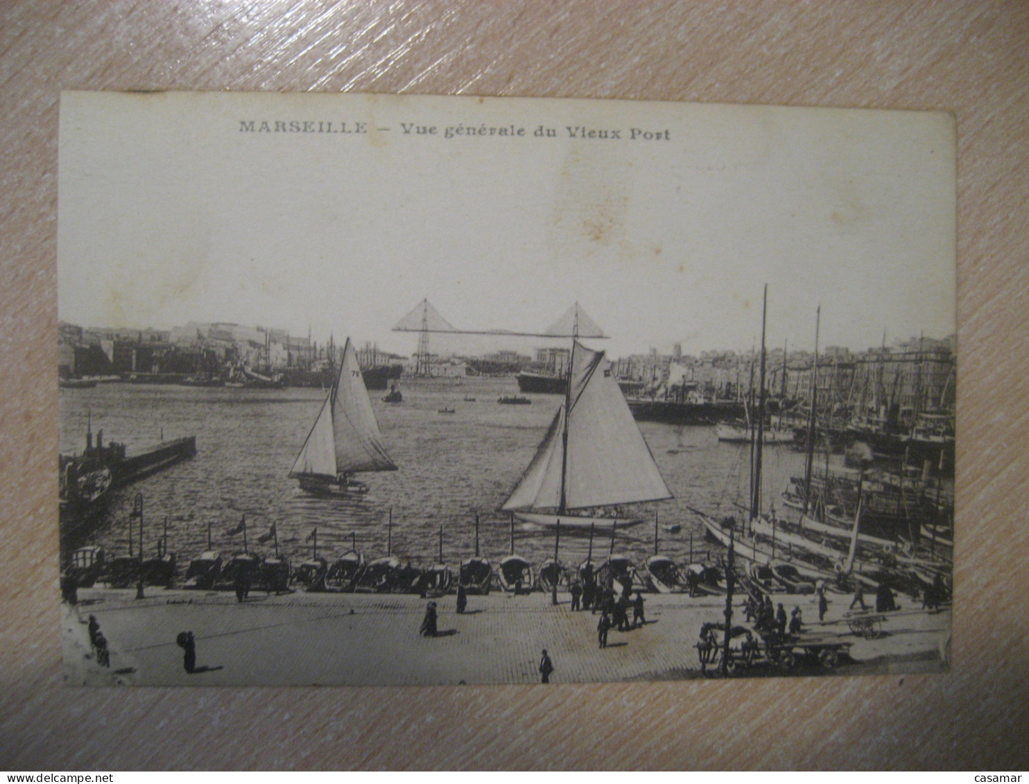 MARSEILLE Vue Generale Du Vieux Port Harbor Ship Bouches-du-Rhone Postcard FRANCE - Puerto Viejo (Vieux-Port), Saint Victor, Le Panier