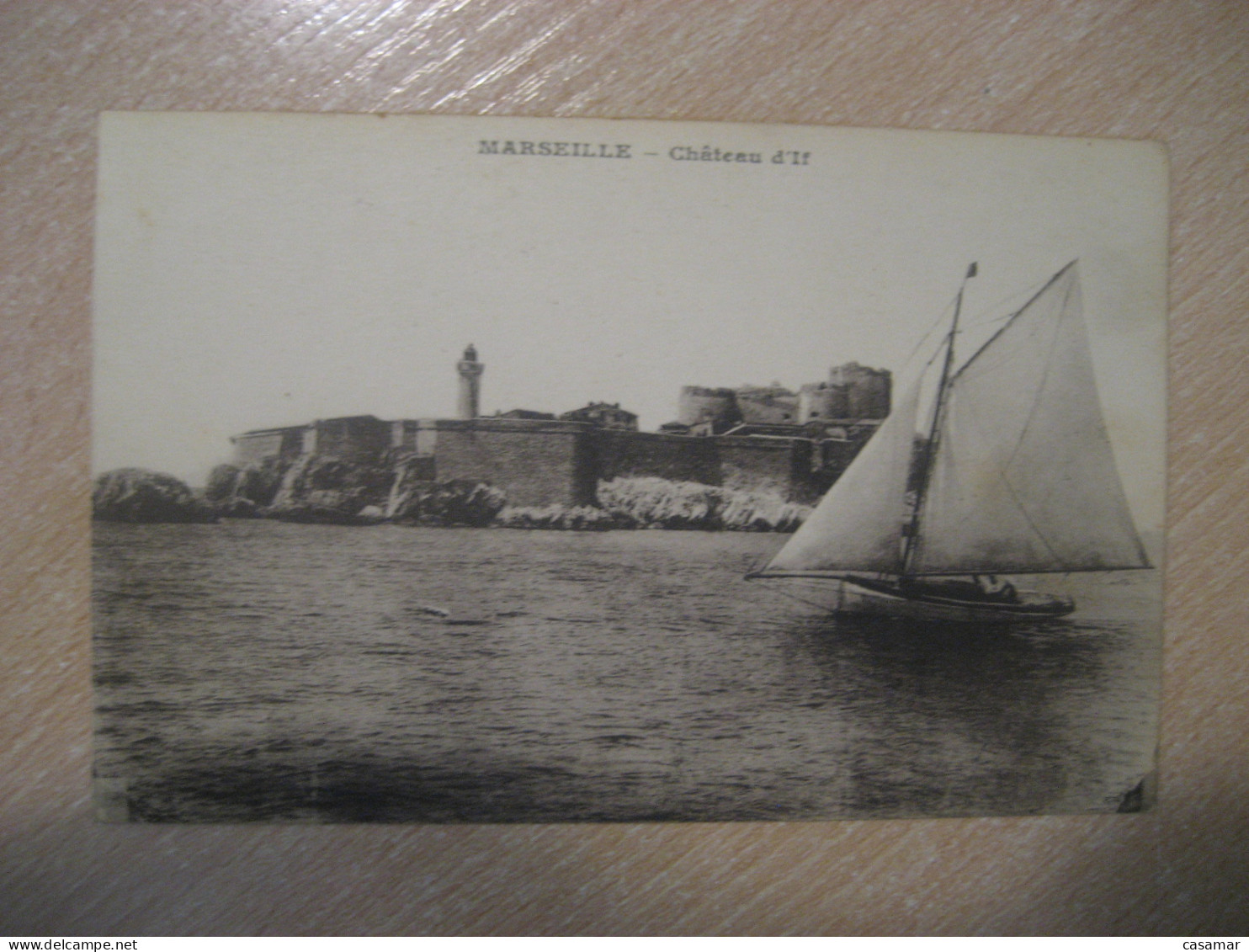 MARSEILLE Chateau D'If Castle Ship Boat Bouches-du-Rhone Postcard FRANCE - Castillo De If, Archipiélago De Frioul, Islas...