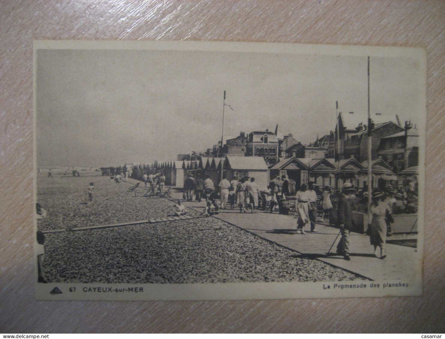 CAYEUX-SUR-MER La Promenade Des Planches Somme Postcard FRANCE - Cayeux Sur Mer