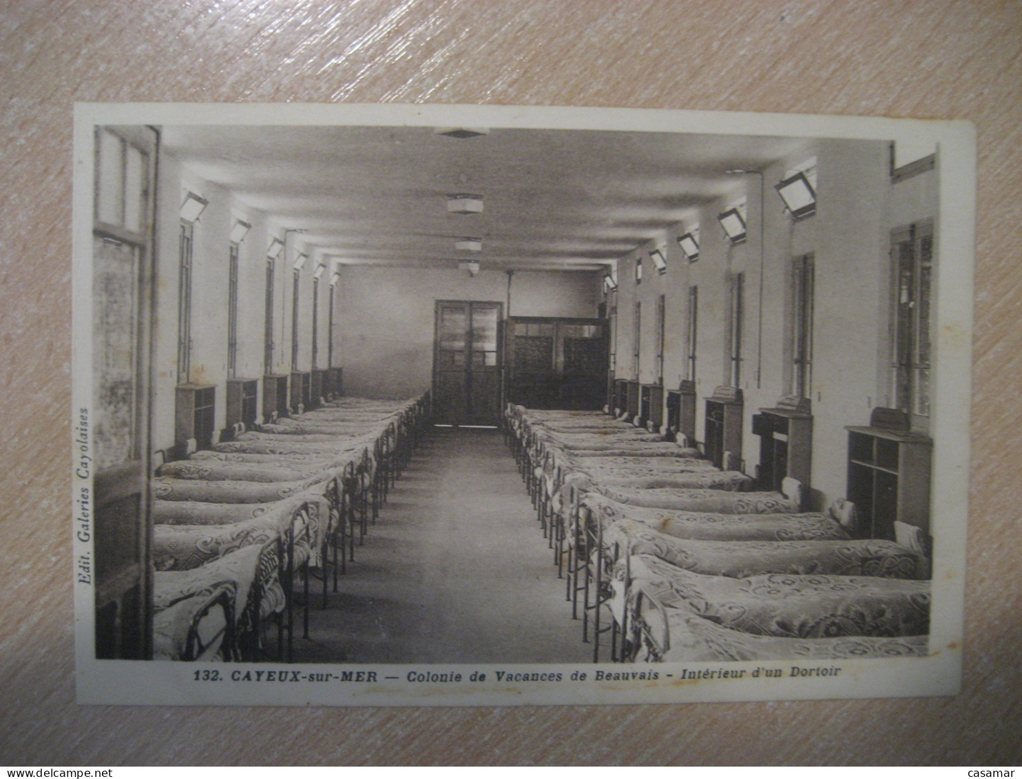 CAYEUX-SUR-MER Colonie De Vacances De Beauvais Interior D'un Dortoir Somme Postcard FRANCE - Cayeux Sur Mer