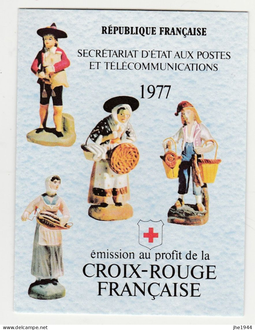 France Carnet Croix Rouge N° 2026 ** Année 1977 Santons De Provence - Rode Kruis