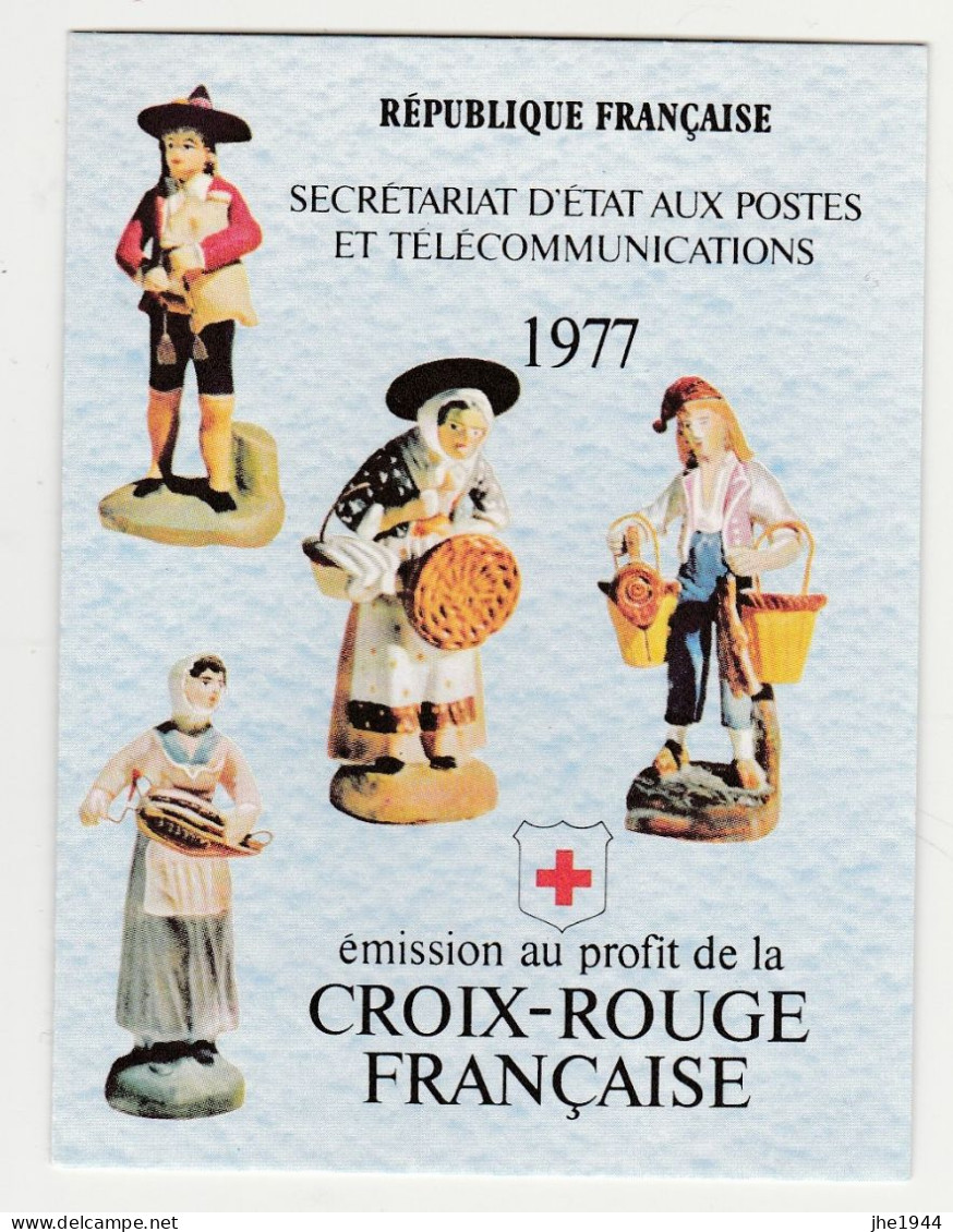 France Carnet Croix Rouge N° 2026 ** Année 1977 Santons De Provence - Croix Rouge