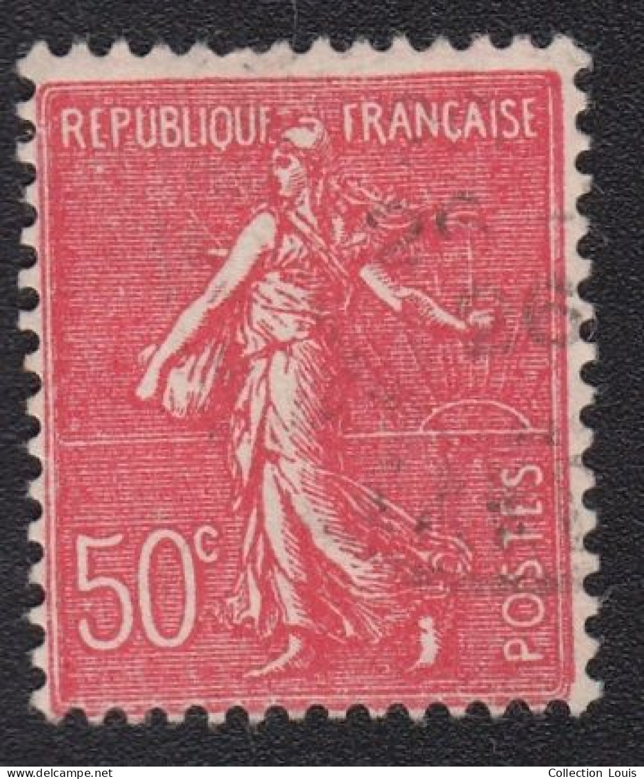 3 Timbres De France 1924 Semeuse Lignée 50c N° 199 Y&T Oblitérés - 1903-60 Semeuse Lignée