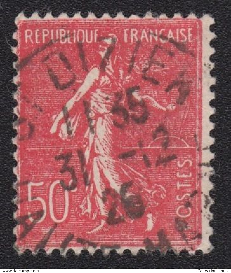 3 Timbres De France 1924 Semeuse Lignée 50c N° 199 Y&T Oblitérés - 1903-60 Semeuse A Righe