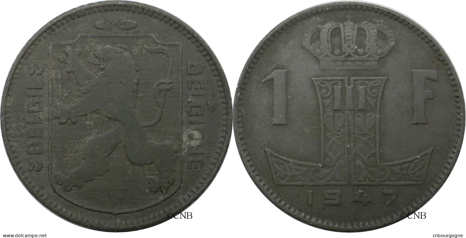 Belgique - Royaume - Léopold III (Régence) - 1 Franc 1947 BELGIE-BELGIQUE RARE - TTB/XF40 - Mon6496 - 1 Franc