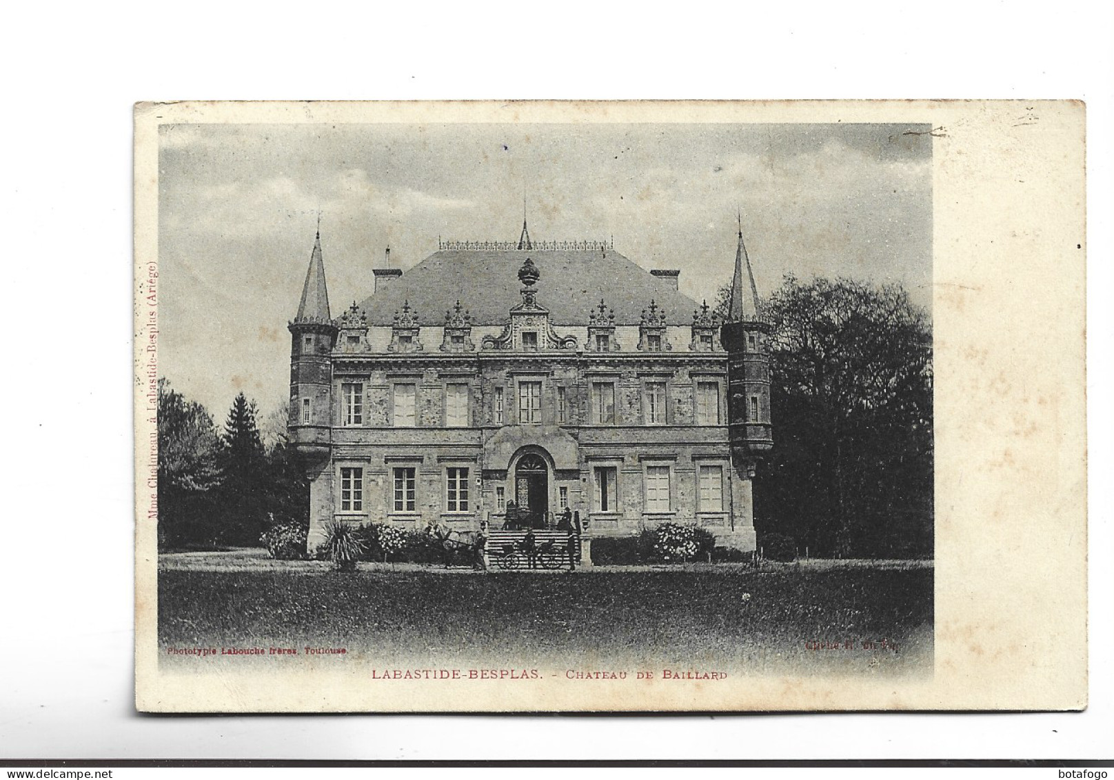 CPA DPT 09 LA BASTIDE DE BESPLAS , CHATEAU DE BAILLARDen 1905! - Autres & Non Classés