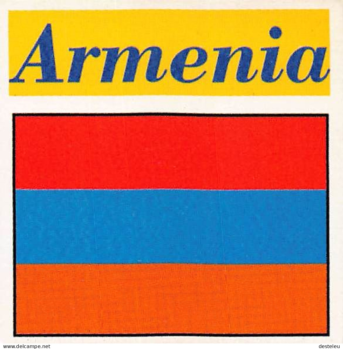 Flag Chromo - Armenia - 5 X 5 Cm - Sonstige & Ohne Zuordnung
