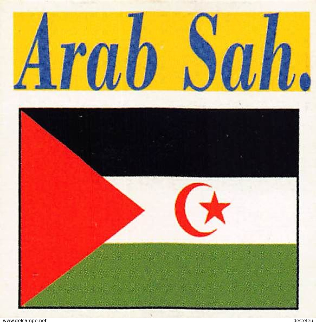 Flag Chromo - Arab Sahara - 5 X 5 Cm - Andere & Zonder Classificatie