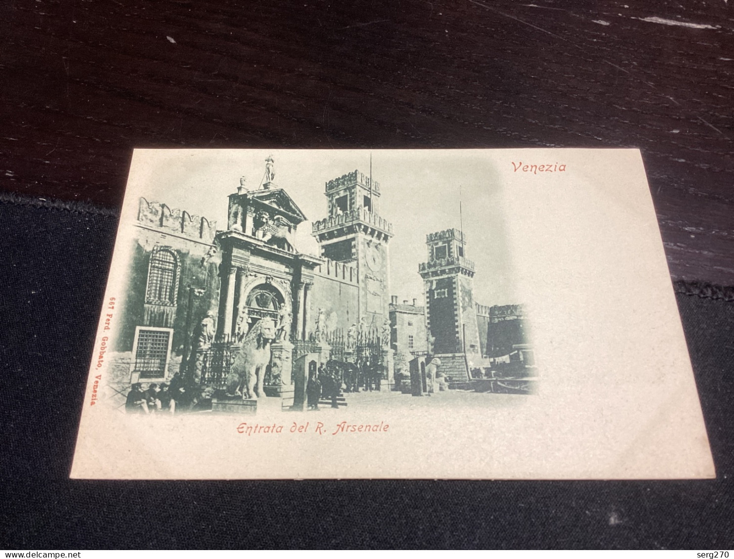 Cartolina - Venezia - Entrata Del R. Arsenale Marittimo - 1910 - Venezia (Venice)