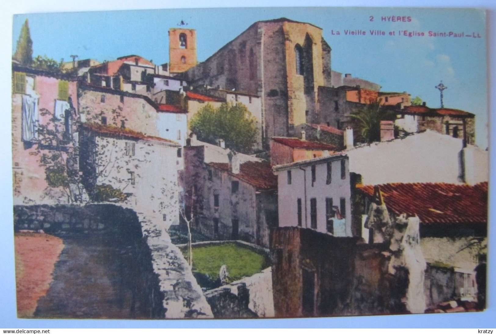 FRANCE - VAR - HYERES - La Vieile Ville Et L'Eglise Saint-Paul - 1933 - Hyeres