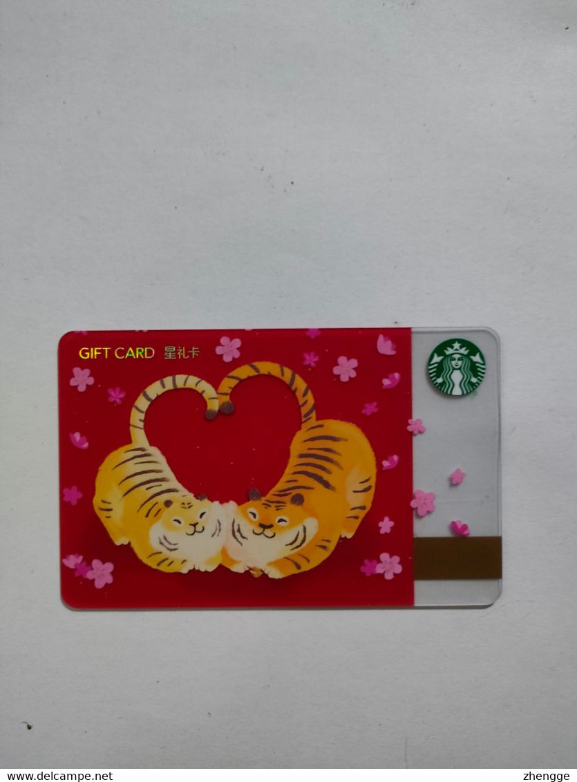 China Gift Cards, Starbucks, 500 RMB,2021,(1pcs) - Gift Cards