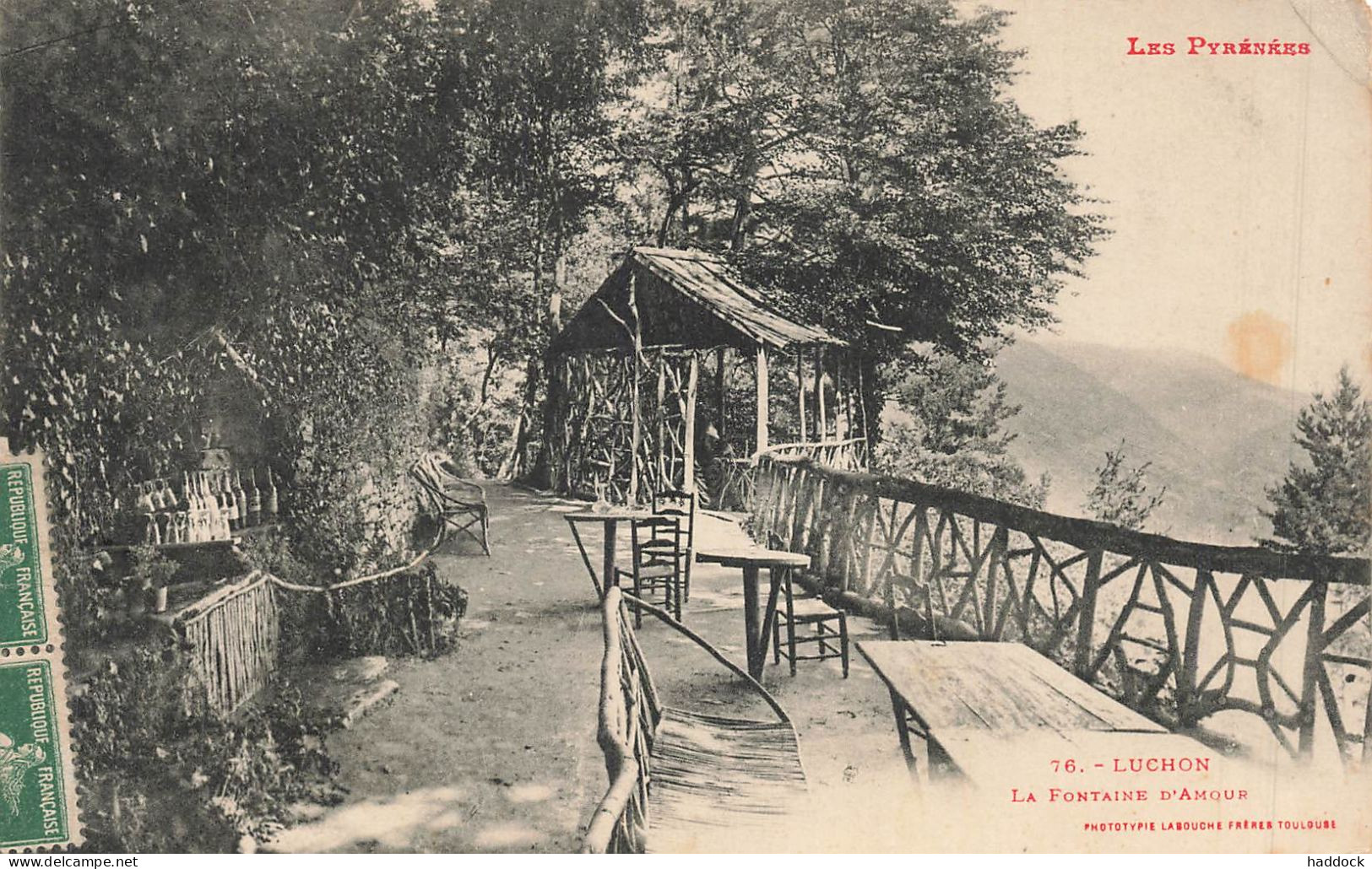 LUCHON : LA FONTAINE D'AMOUR - Luchon