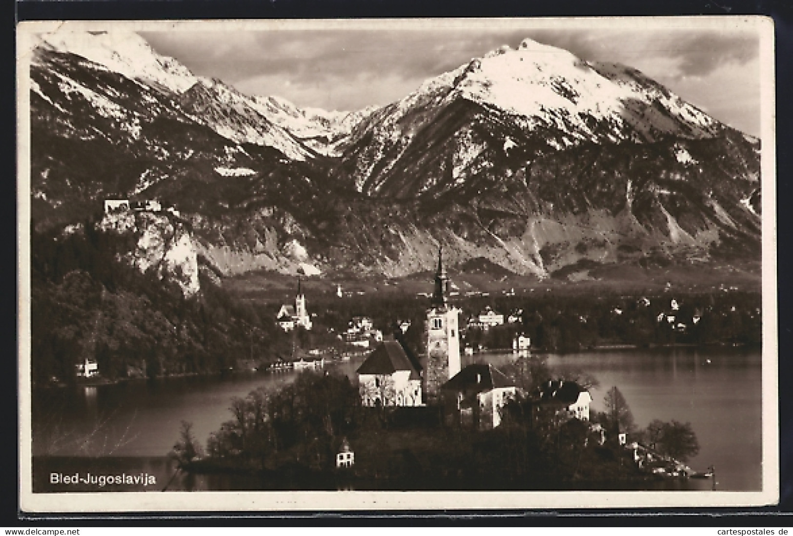 AK Bled, Ansicht Mit Bergen  - Eslovenia