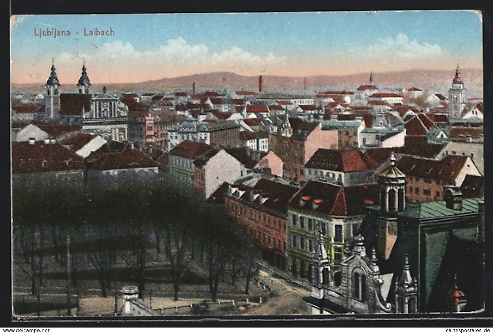 AK Ljubljana / Laibach, Blick über Den Ort  - Slovenië