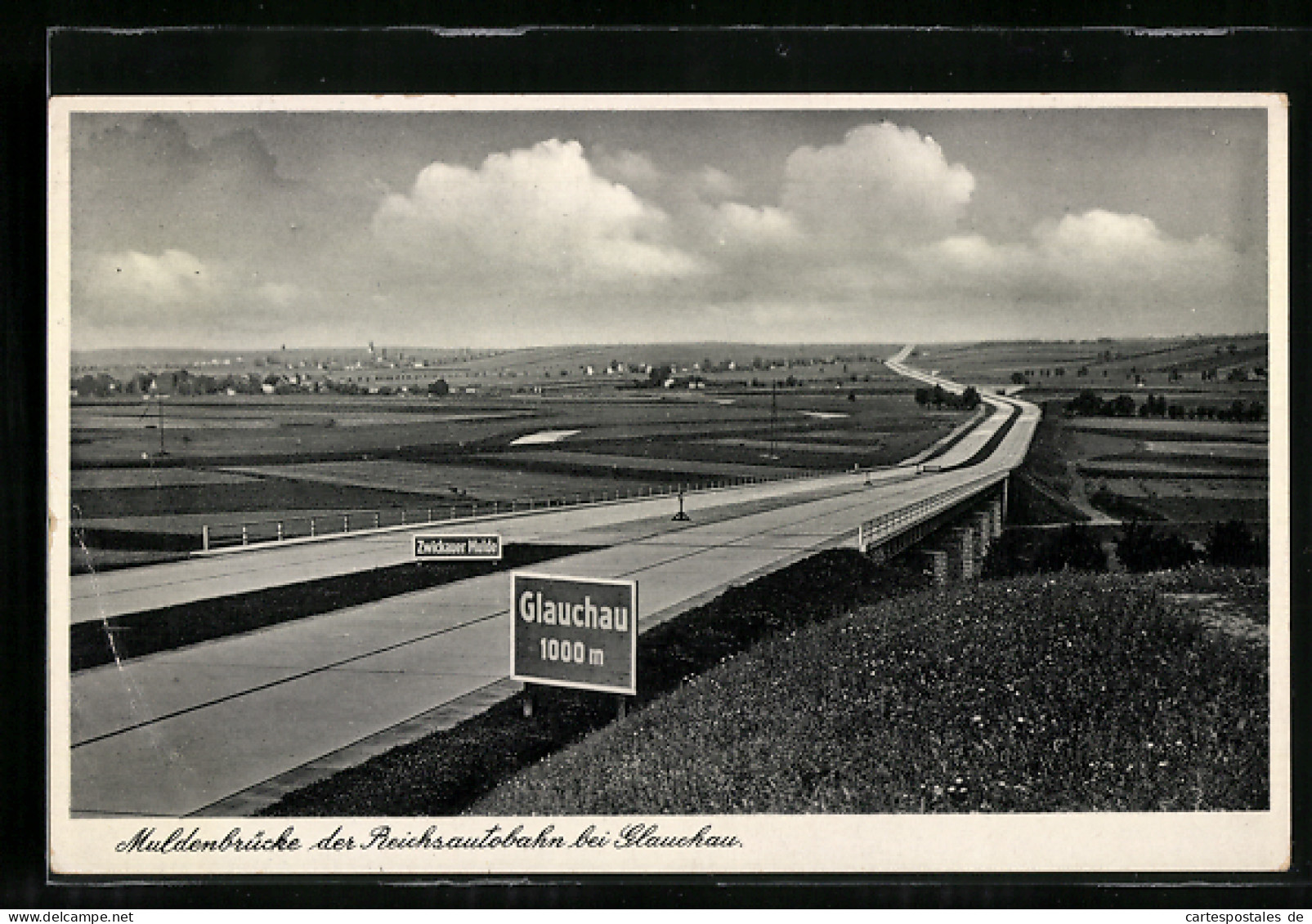 AK Glauchau, Muldenbrücke Der Reichsautobahn  - Sonstige & Ohne Zuordnung