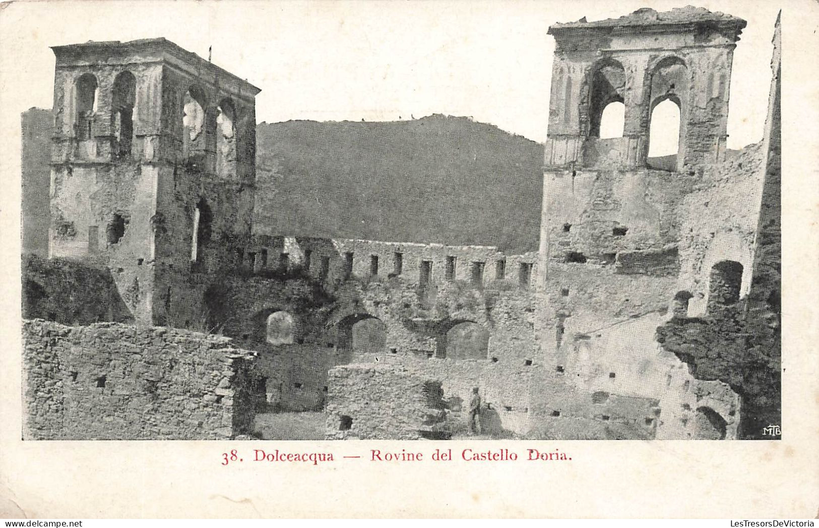 ITALIE - Dolceacqua - Rovine Del Castello Doria - Vue Générale - Carte Postale Ancienne - Imperia