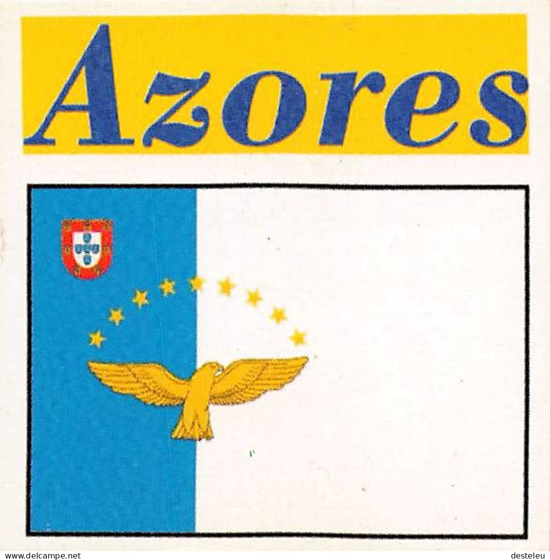 Flag Chromo -  Azores  - 5 X 5 Cm - Other & Unclassified