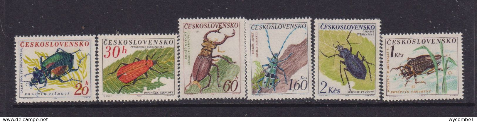 CZECHOSLOVAKIA  - 1962 Beetles Set Never Hinged Mint - Unused Stamps