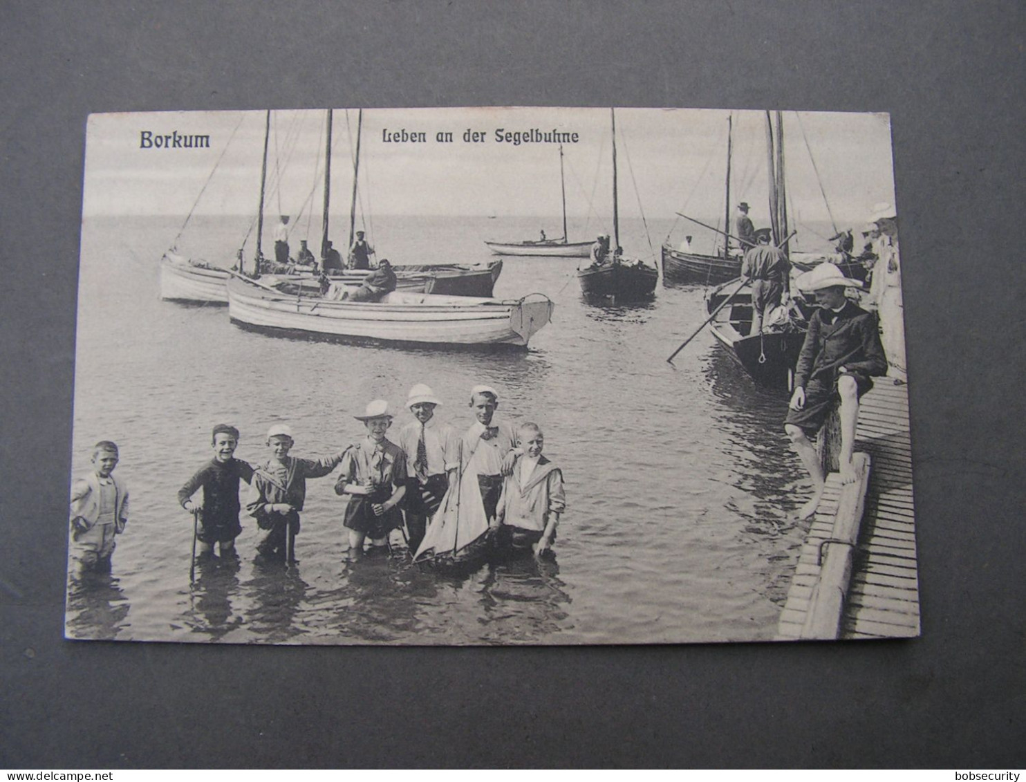 Borkum , Alte Karte  1901 - Leer