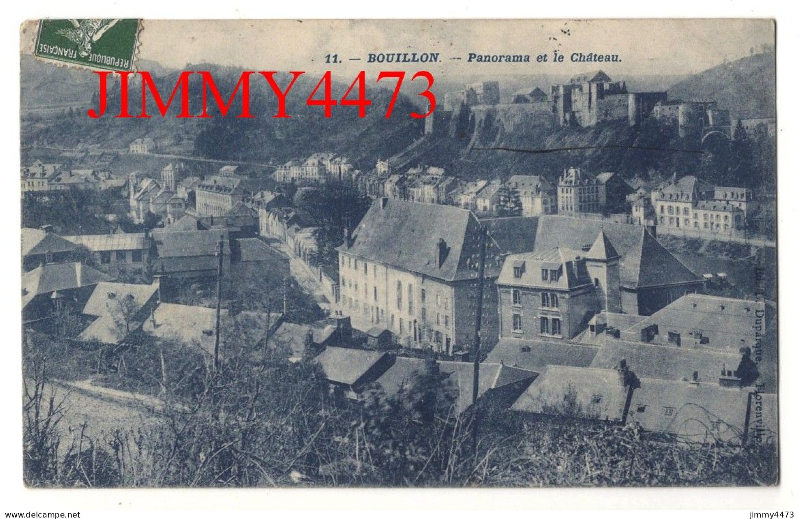 BOUILLON En 1909 - Panorama Et Le Château ( Luxembourg Belgique ) N° 11 - Edit. Duparque Florenville - Bouillon